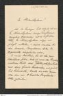 Nachlass Franz Steindachner, Brief von L. Trgovcevic´ an Franz Steindachner (09.06.1904), Inv.Nr. 550.02, Seite 1